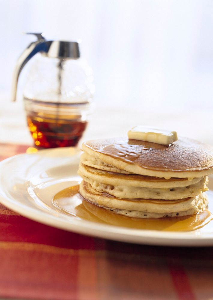 Free pancake with honey image, public domain dessert CC0 photo.