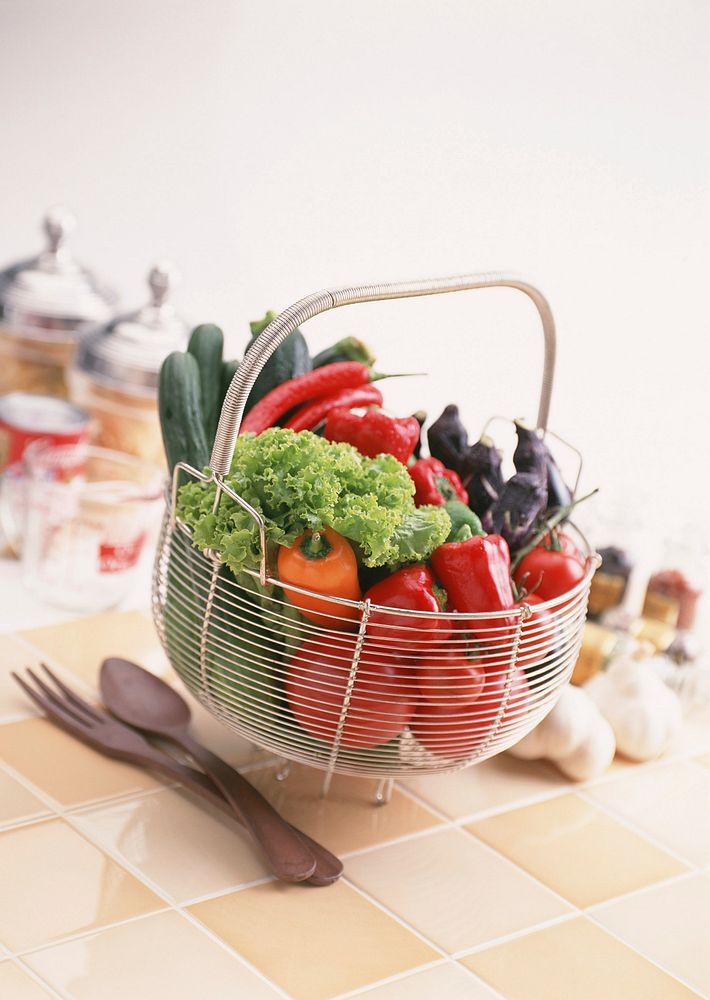 Fresh Vegetables In Basket