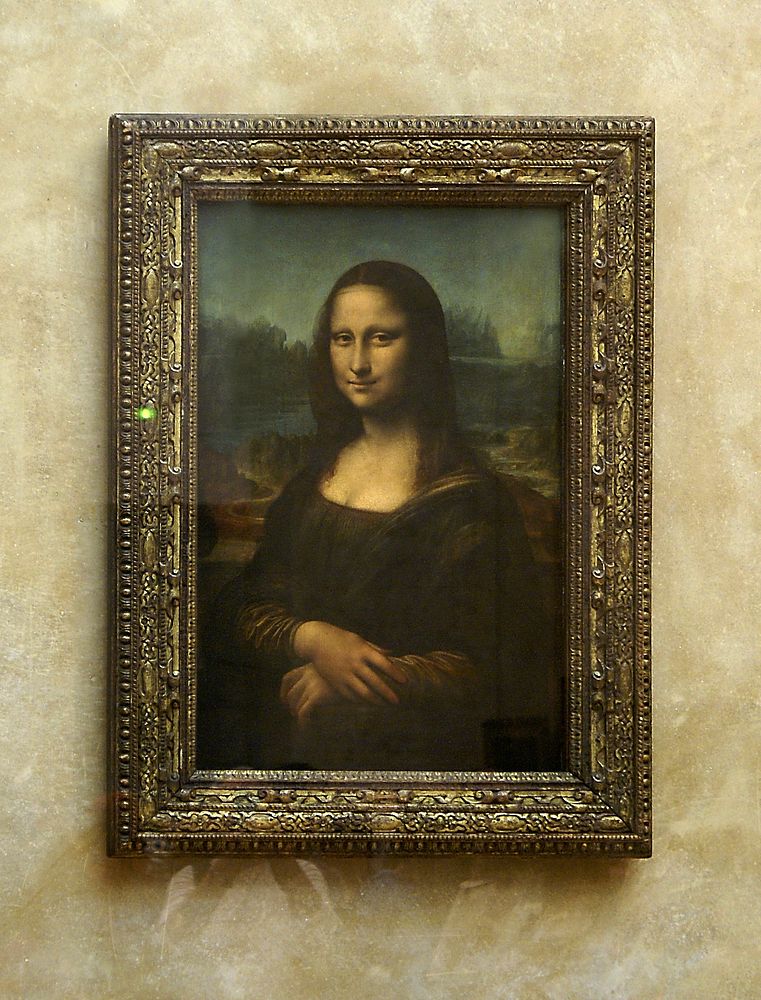 Free Mona Lisa masterpiece by Leonardo Da Vinci at Louvre Museum, Paris, France image, public domain CC0 photo.