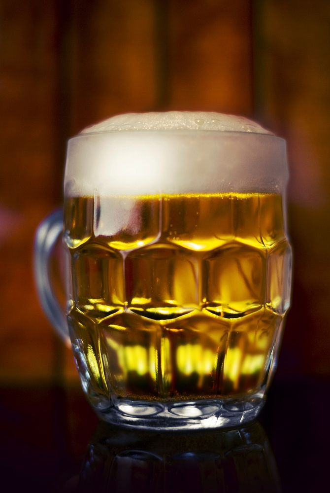 Free glass of beer image, public domain beverage CC0 photo.