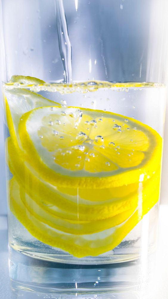 Free lemon soda image, public domain beverage CC0 photo.