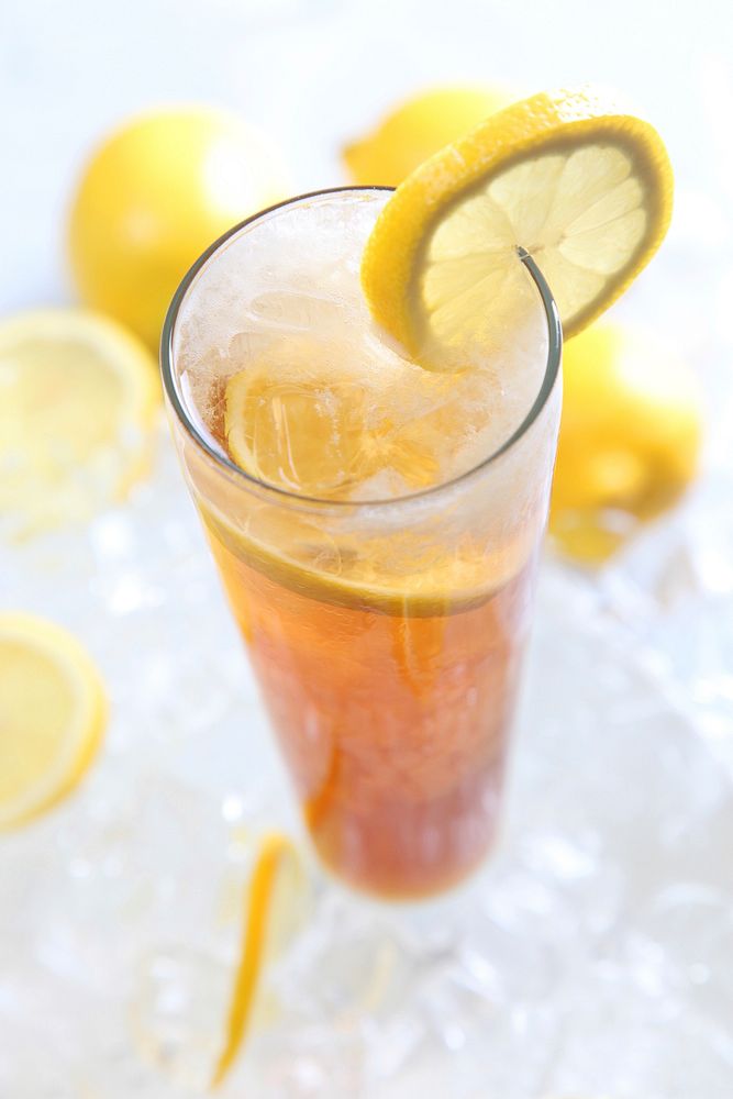Free iced lemon soda image, public domain beverage CC0 photo.