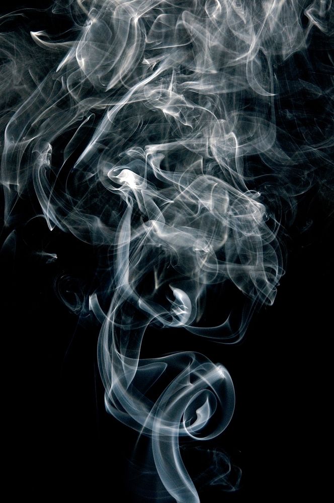 Free black smoke image, public domain design CC0 photo.