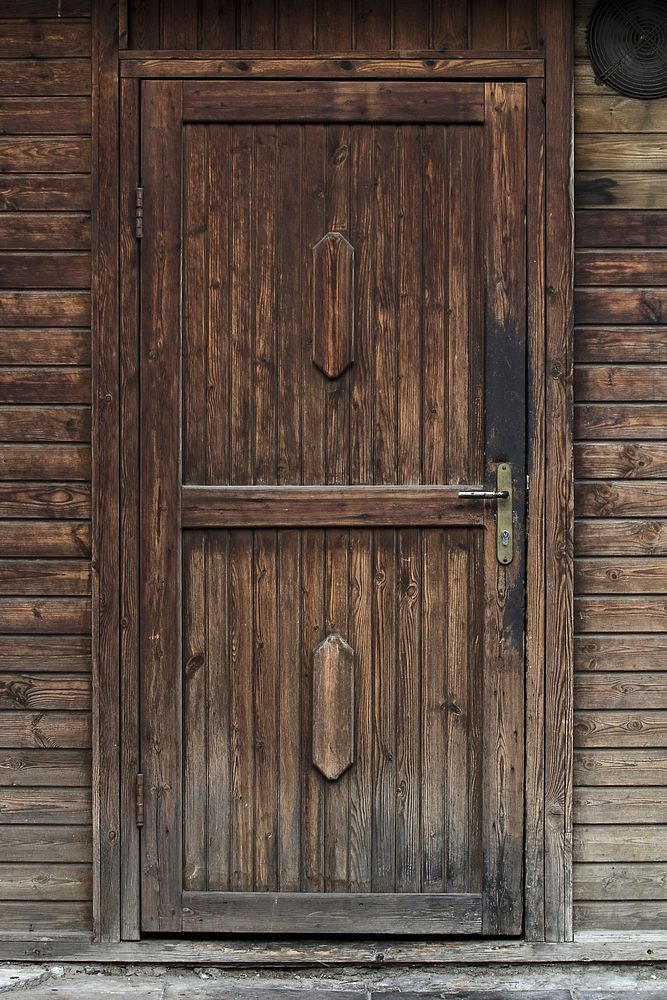 Free door facade photo, public domain house CC0 image.