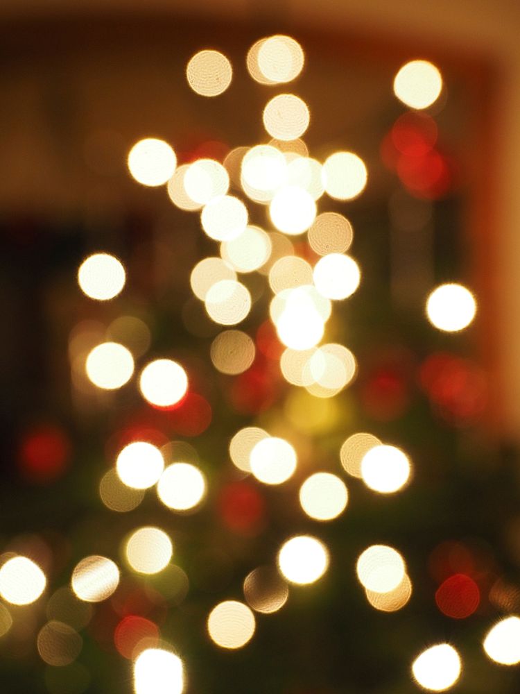 Free blur Christmas light image, public domain celebration CC0 photo.
