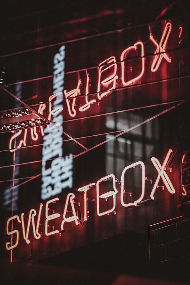 Free sweatbox neon sign image, public domain CC0 photo.