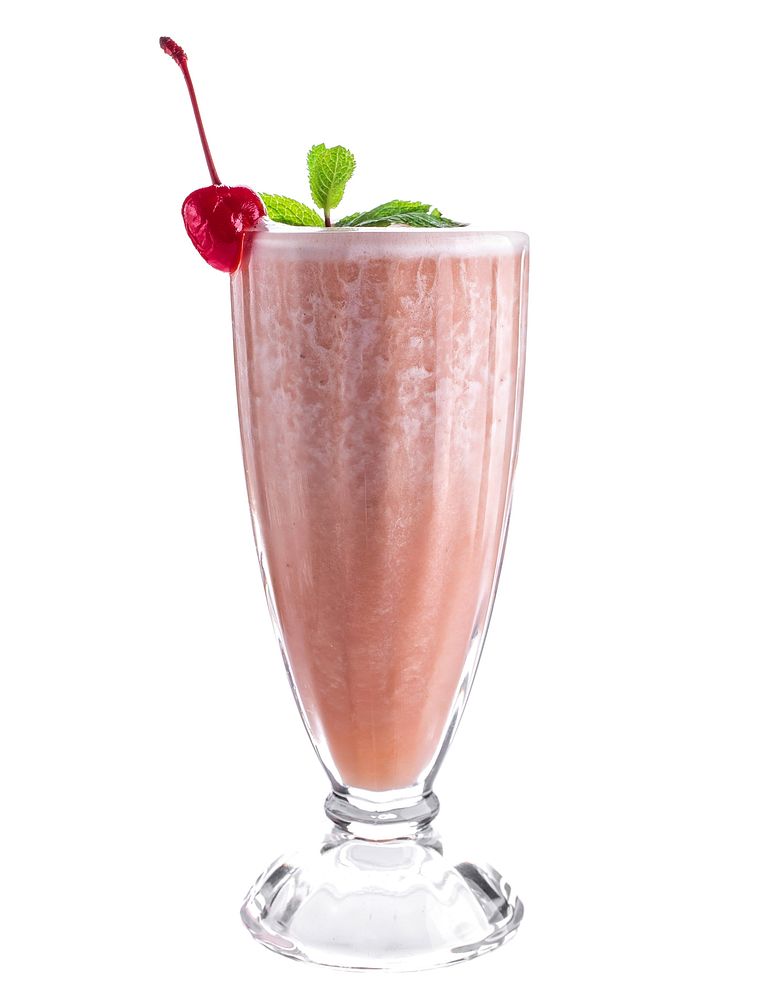 Free strawberry smoothie, public domain drink CC0 photo.