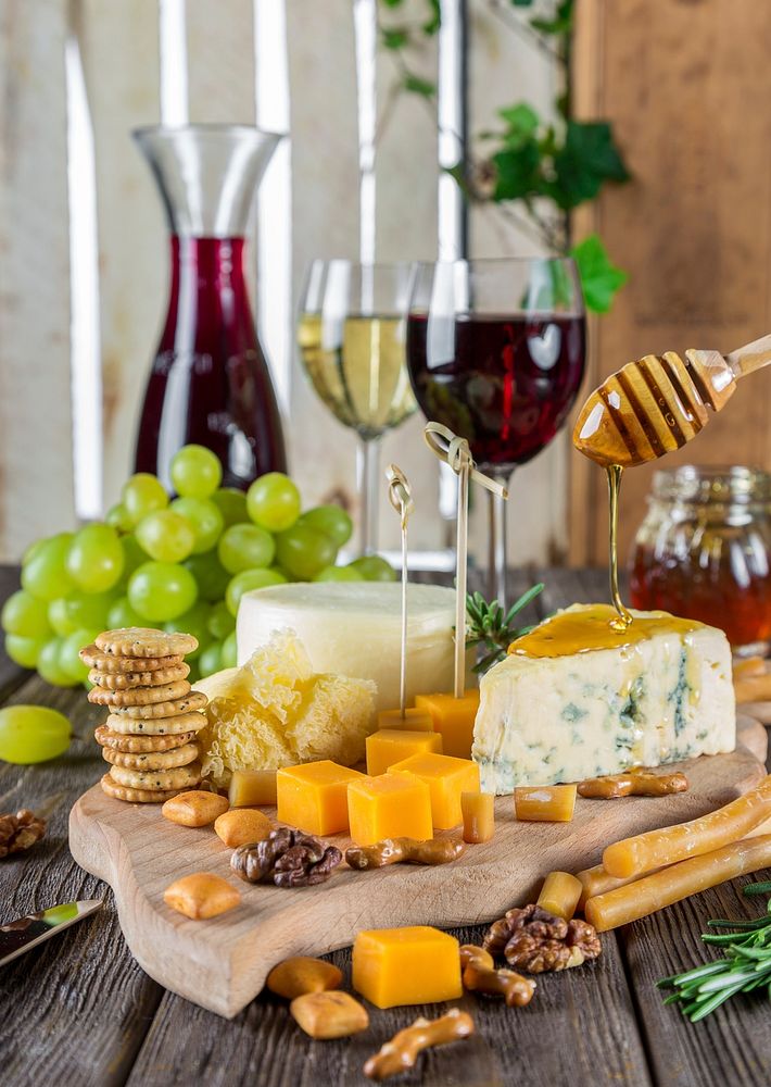 Free red wine, cheese image, public domain drink CC0 photo.