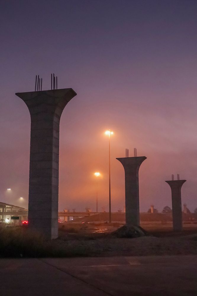 Free street light and construction photo, public domain structure CC0 image.