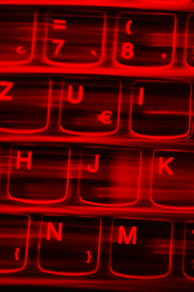 Free close up red keyboard image, public domain CC0 photo.