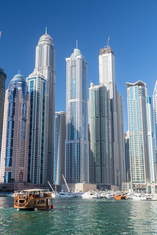 Free Dubai marina towers image, public domain CC0 photo.