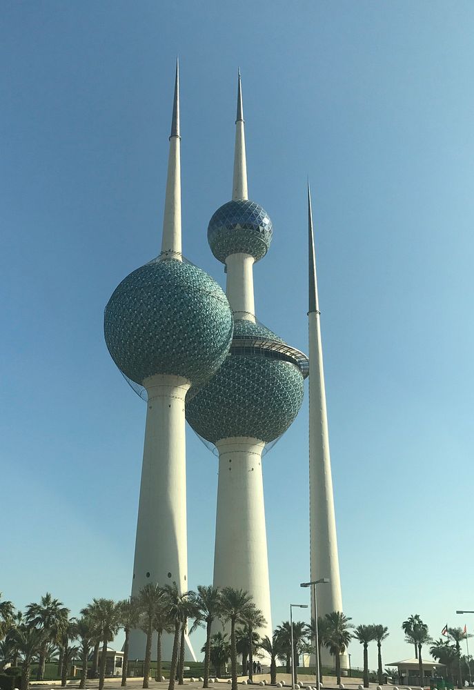 Free Kuwait towers public domain CC0 photo.