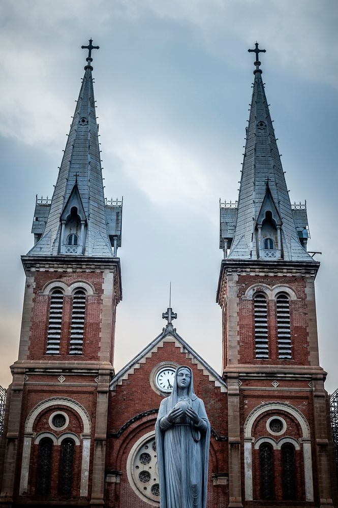 Free Notre Dame Cathedral of Saigon, Ho Chi Minh City, Vietnam photo, public domain travel CC0 image.