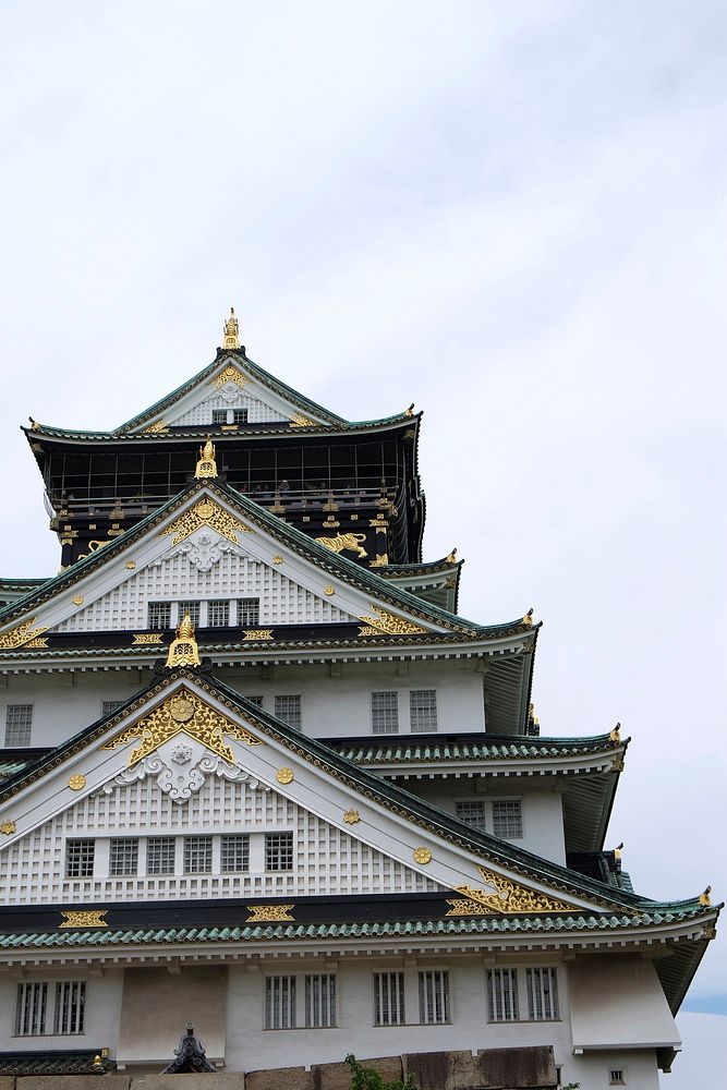 Free Osaka Castle image, public domain Japan CC0 photo.