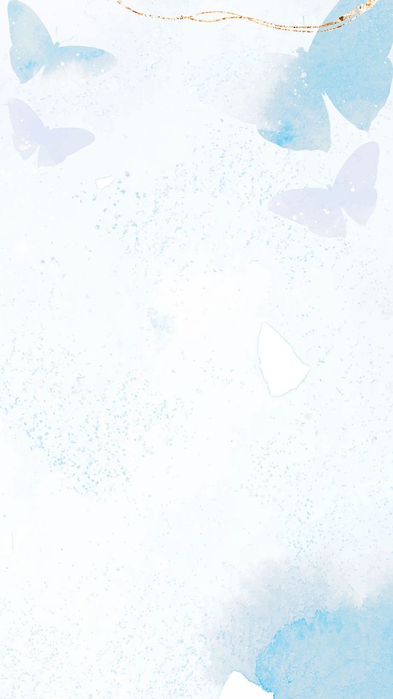 Butterfly phone wallpaper background, aesthetic design vector