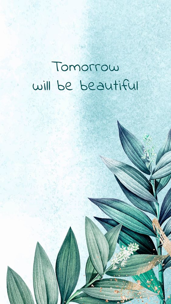 Instagram story template, flower life quote vector, remixed from vintage public domain images