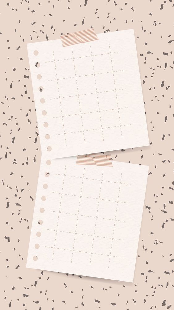 Sticker note vector paper note on feminine background