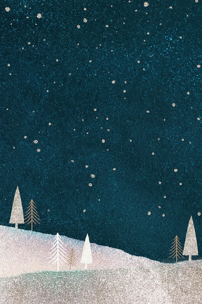 Winter night background, festive holiday design