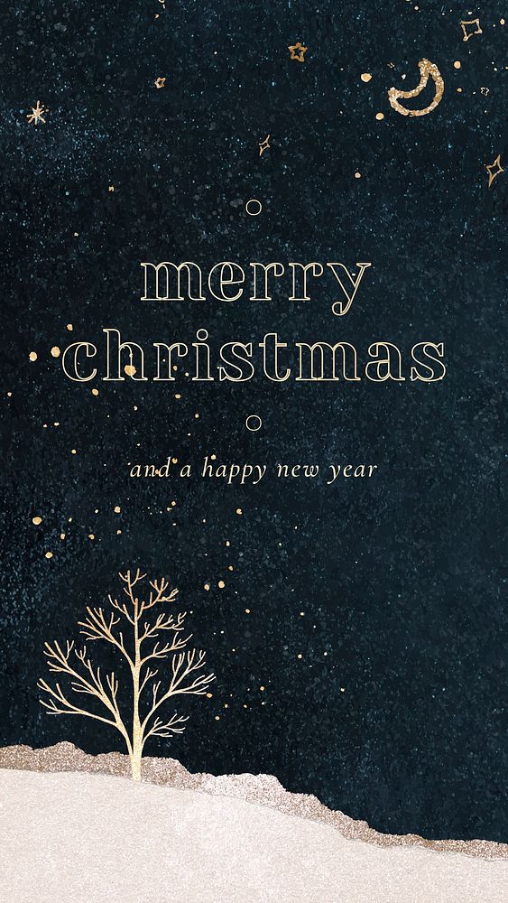 Christmas iPhone wallpaper template, festive holiday design vector