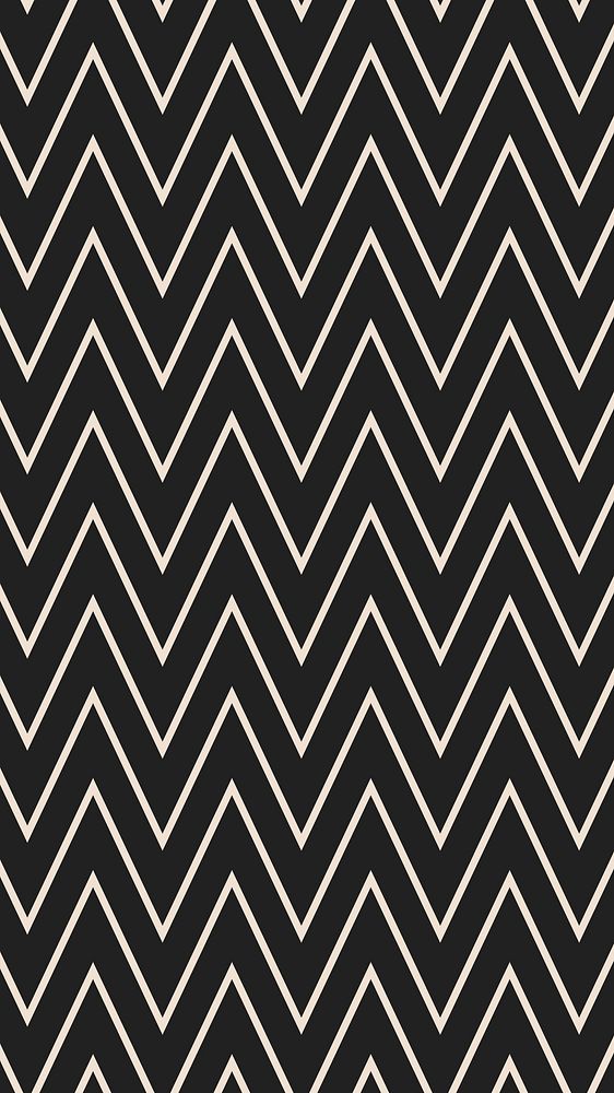 Chevron pattern mobile wallpaper, black | Free Photo - rawpixel