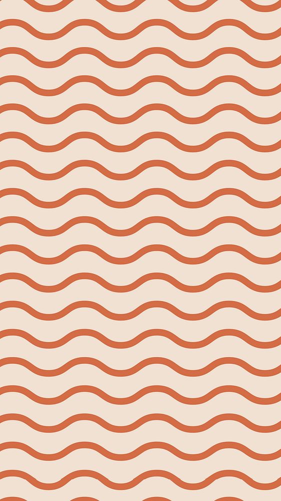 Wave pattern iPhone wallpaper, beige abstract lines