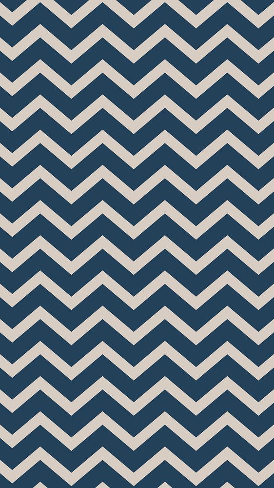 Chevron pattern phone wallpaper, blue abstract