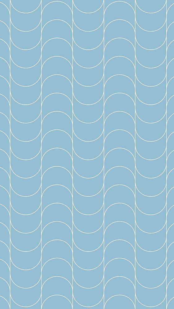Wave pattern phone wallpaper, blue abstract lines