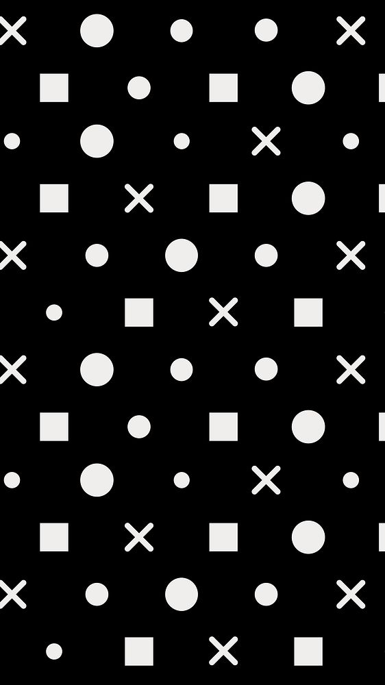 Abstract phone wallpaper, geometric pattern