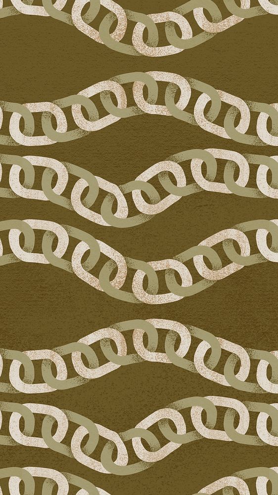 Abstract chain pattern iPhone wallpaper, earth tone aesthetic