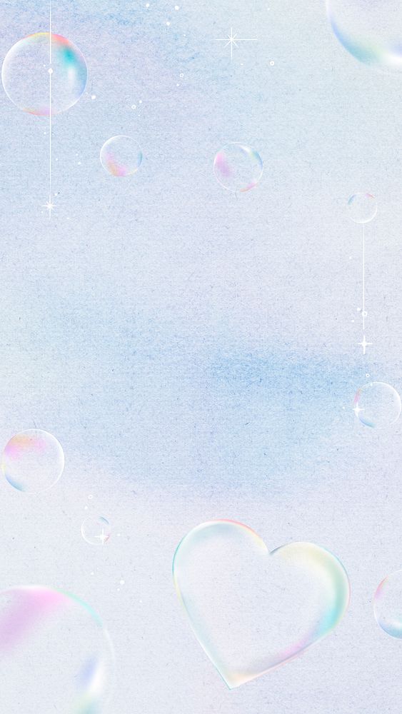 Soap bubble mobile wallpaper, holographic design high resolution background 