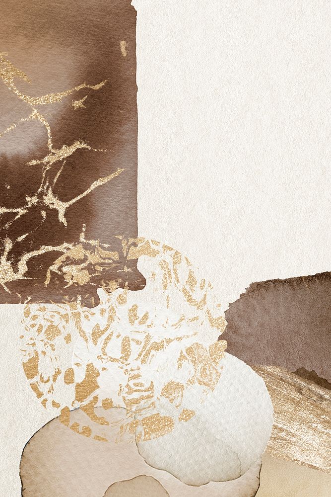 Brown aesthetic watercolor background, brushstroke style 