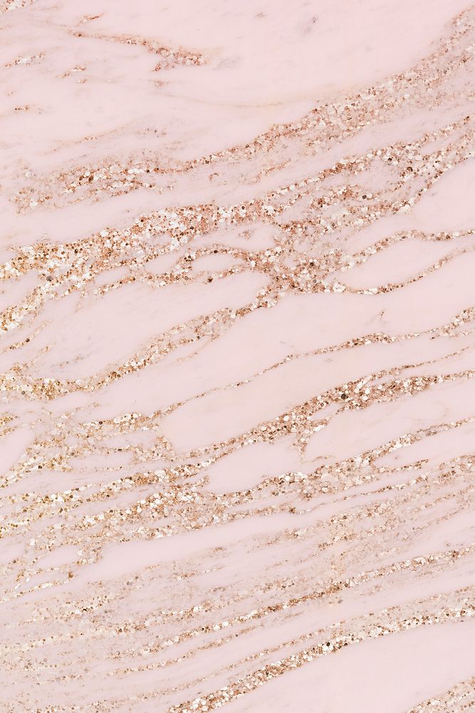 Pink marble background, gold glitter design