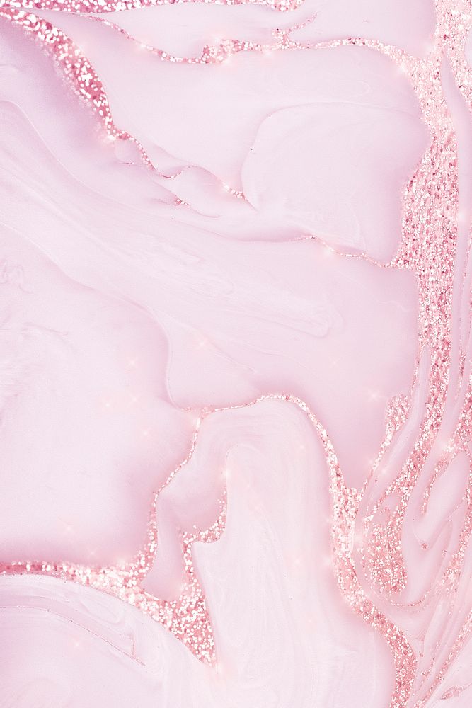 Pink background, aesthetic glitter texture design
