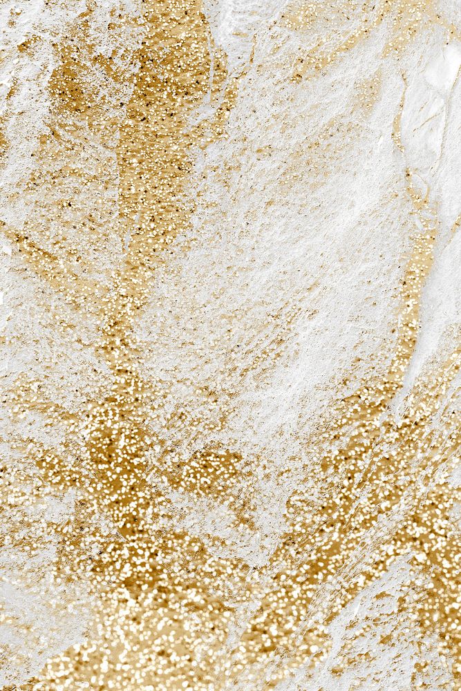 Gold glitter background, marble texture design