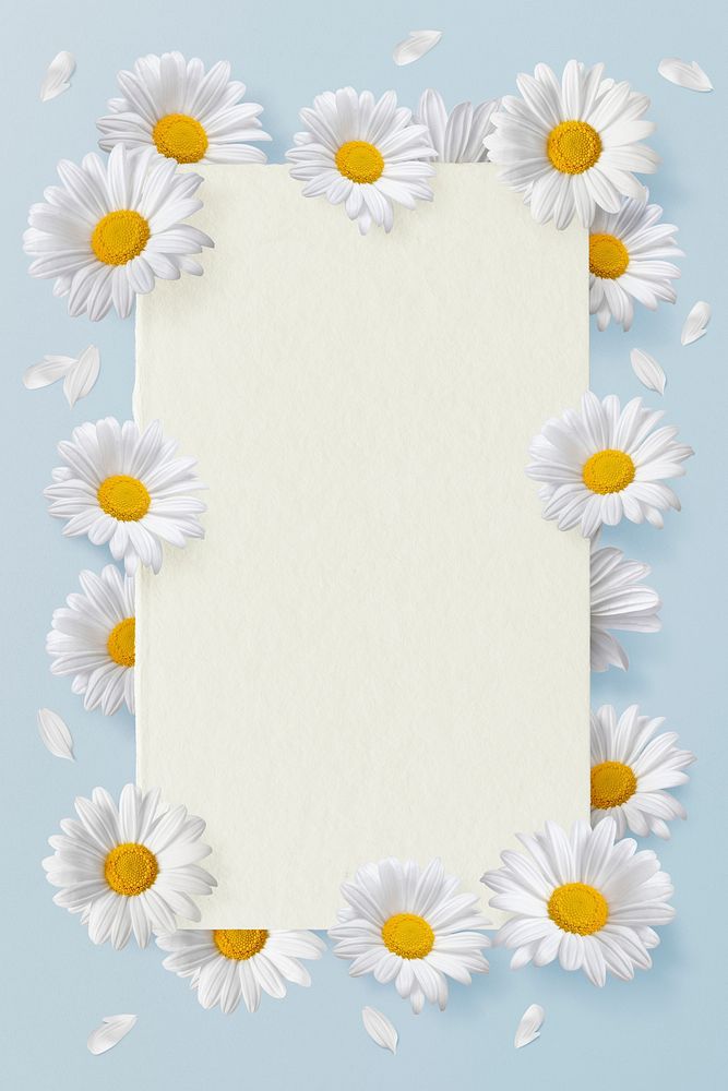 Aesthetic floral frame, botanical psd design