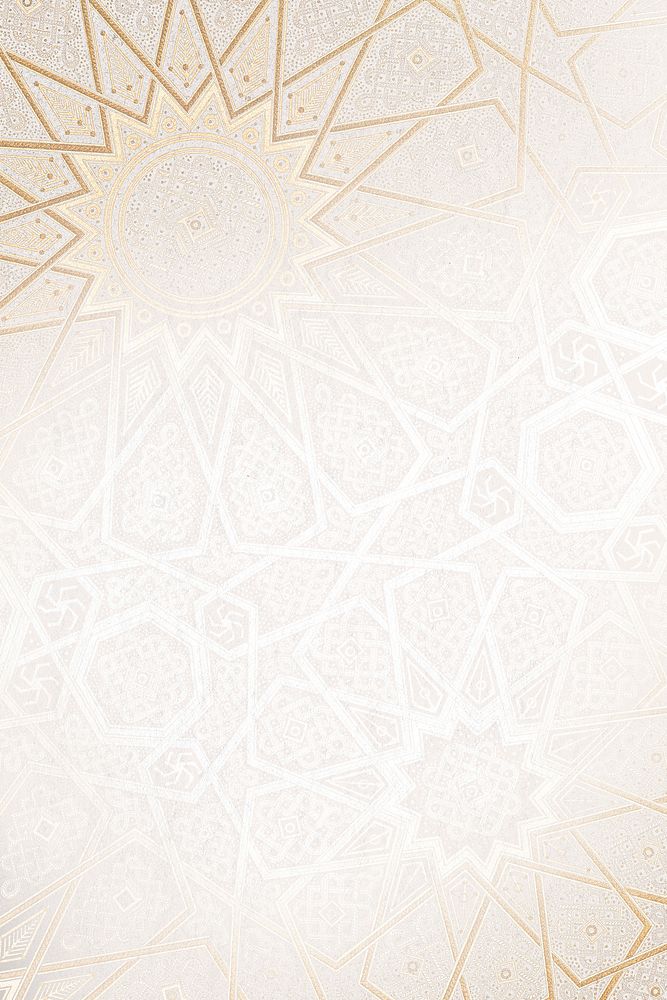 Gold Islamic design pattern background