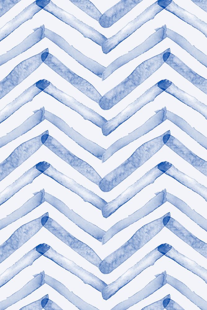 Aesthetic indigo blue watercolor background, gradient chevron design