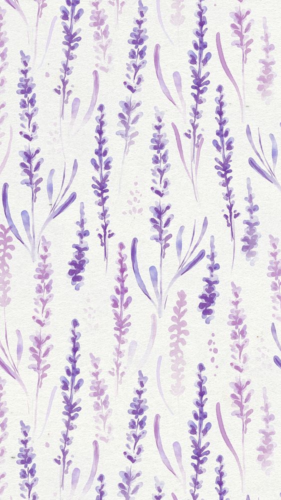 Purple iPhone wallpaper, watercolor graphic