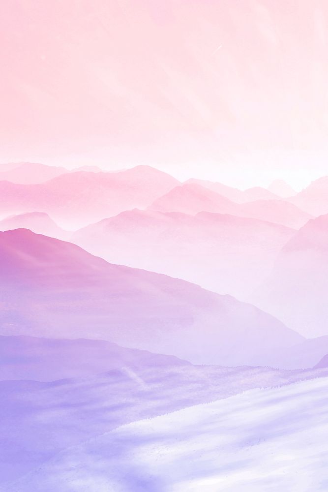 Mountain landscape background, gradient design