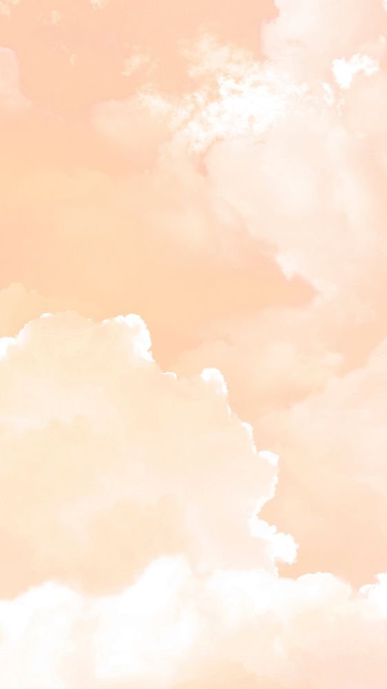 Pastel cloud mobile wallpaper, dreamy nature design