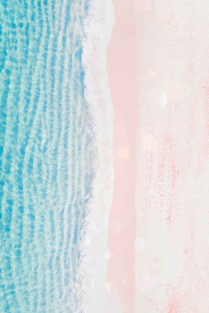 Pastel beach background, sparkle design vector