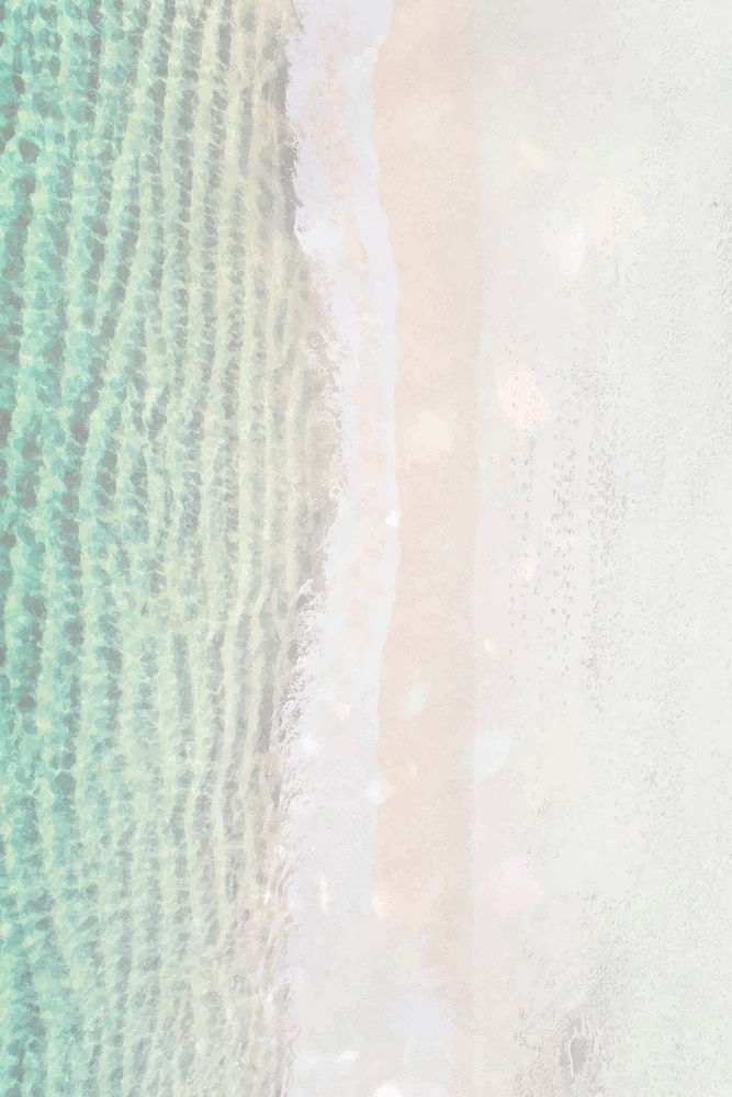 Pastel beach background, sparkle design vector