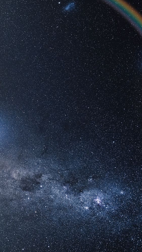 Galaxy sky phone wallpaper, dark night background