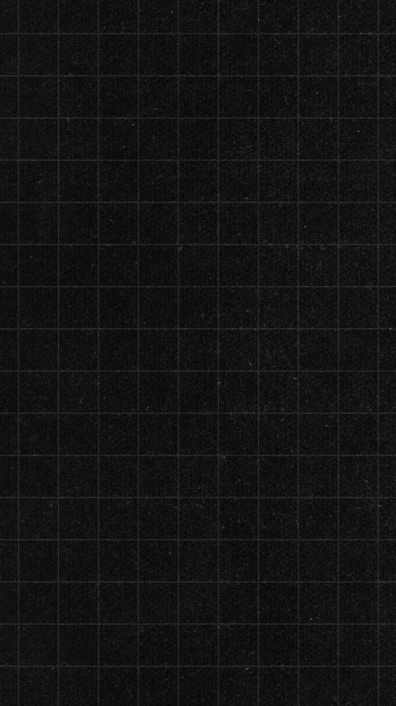 Black grid mobile wallpaper, simple dark background
