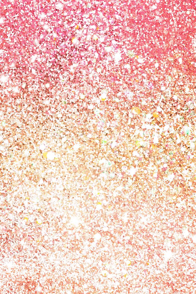 Golden pink glitter background, shimmery design