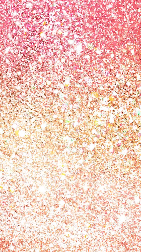 Golden pink glitter phone wallpaper, shimmery background