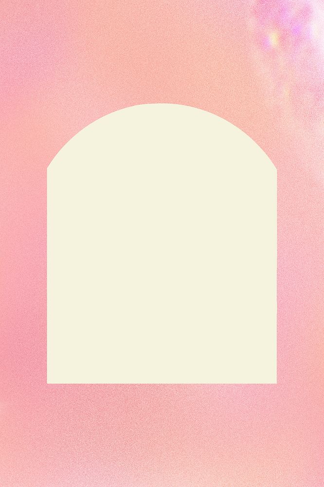 Arch frame background, dreamy pink design