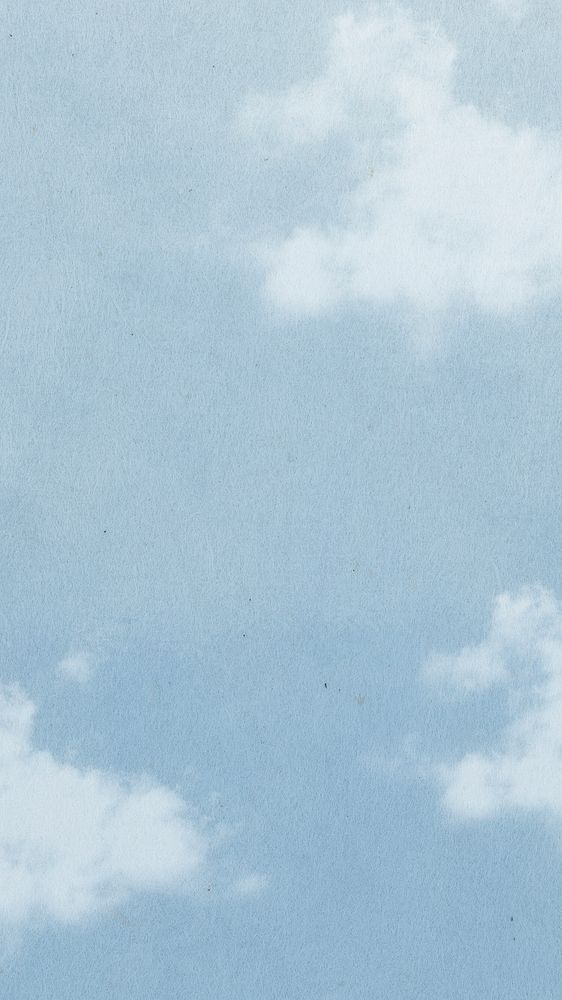 Blue sky phone wallpaper, cloud background