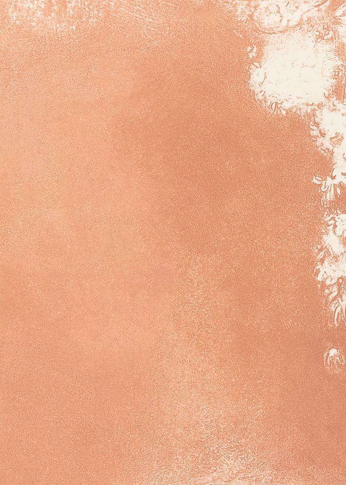 Pastel orange oil paint textured background vector