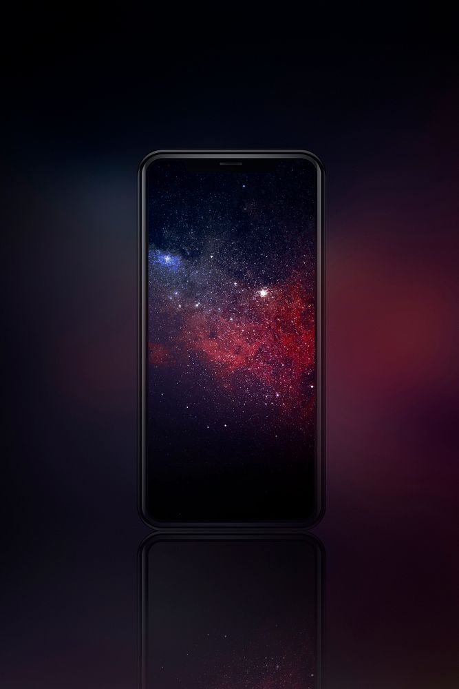 Blank smartphone screen mockup design